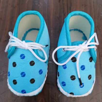 Aqua Color Ball Printed Booties3