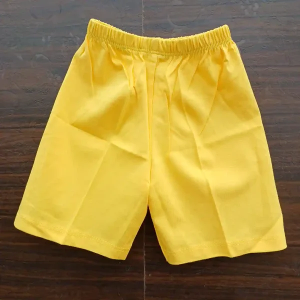 Baby Boy Yellow Half Sleeves Printed T-Shirt and Half Pant Baba Suit Hosiery4