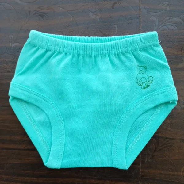 Baby Girl Wear Aquamarine Sleeveless Strip Top and Brief