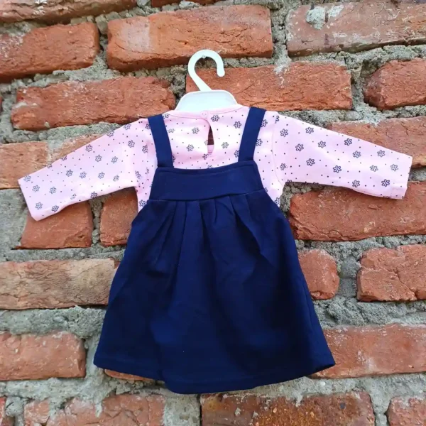 Baby Girls Embroidered Full Sleeves T-Shirt Stylish Pink Pyjama2