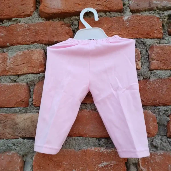 Baby Girls Embroidered Full Sleeves T-Shirt Stylish Pink Pyjama3