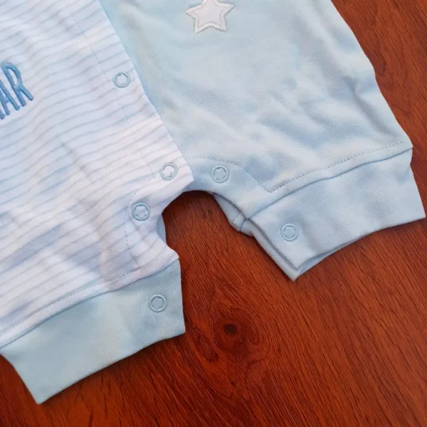 Baby Half Sleeve And Romper Sky White Lining3