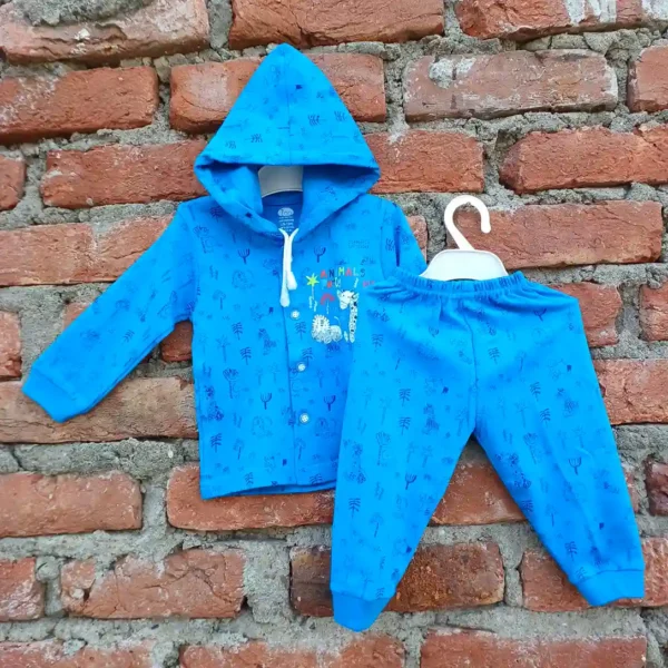 Dodger Hoody Suit Full Sleeve and Pyjama Tree and Animal Party Printed