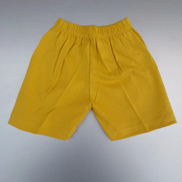 Golden Yellow Tie Knot Sleeveless Top and Short Baby Wear4