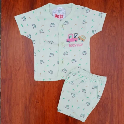 New Born Subra Soft Cotton Casual Wear Printed Honey Dew