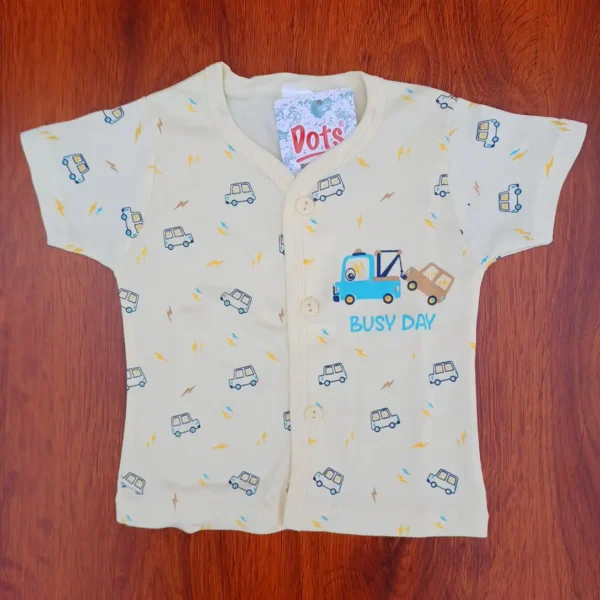 New Born Subra Soft Cotton Casual Wear Printed Light Yellow1