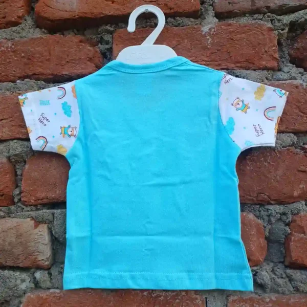 New Born Turquoise Half T-Shirt and Pant Cotton
