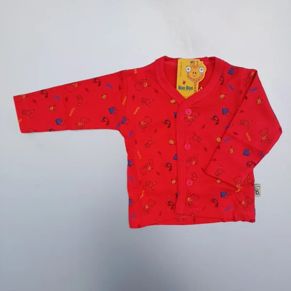 Red Cotton Full Sleeve Printed Fully Regular Wear Tee Pyjama Cap Socks1