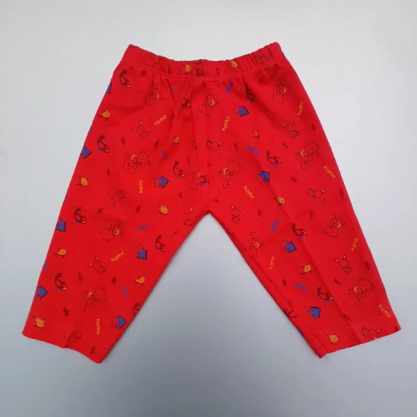 Red Cotton Full Sleeve Printed Fully Regular Wear Tee Pyjama Cap Socks5