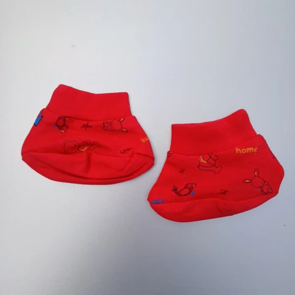 Red Cotton Full Sleeve Printed Fully Regular Wear Tee Pyjama Cap Socks7