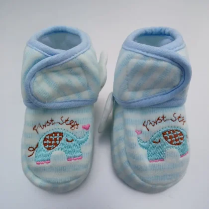 Unisex Aqua Colour Soft Booties for 6-12month