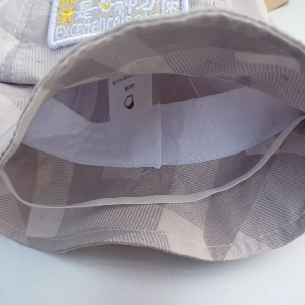 Unisex Grey White Summer Cap-Hats For Infants3