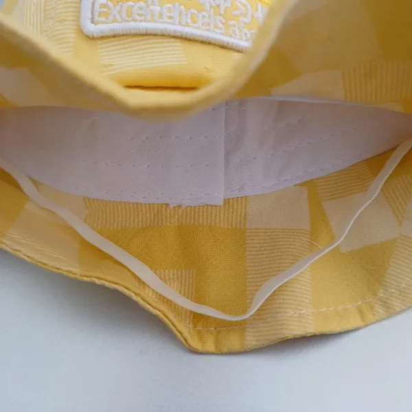 Unisex Light Yellow White Summer Cap-Hats For Infants4