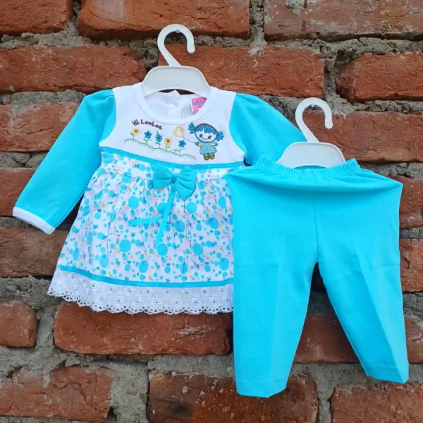 baby-girl-cotton-aqua-color-full-embroidered-and-printed-frock-pyjama