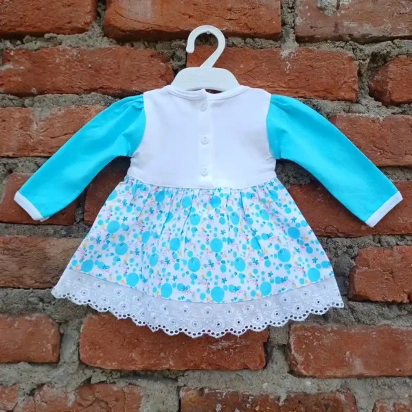 baby-girl-cotton-aqua-color-full-embroidered-and-printed-frock-pyjama2