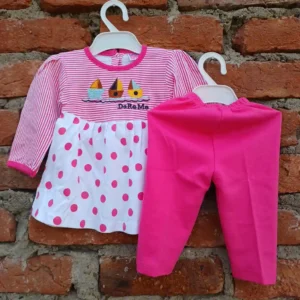 printed-frock-pink-thin-lining-large-dot-back-button-close-and-pyjama