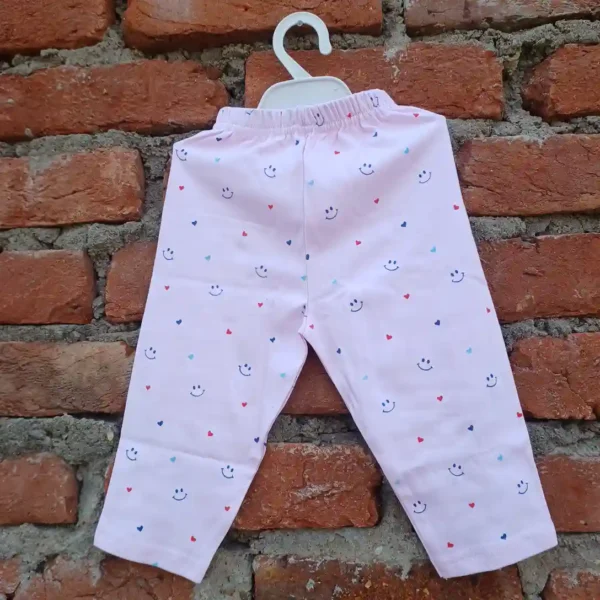 Light Pink Cotton Printed Full Sleeves T-Shirt and Long Pyjama12