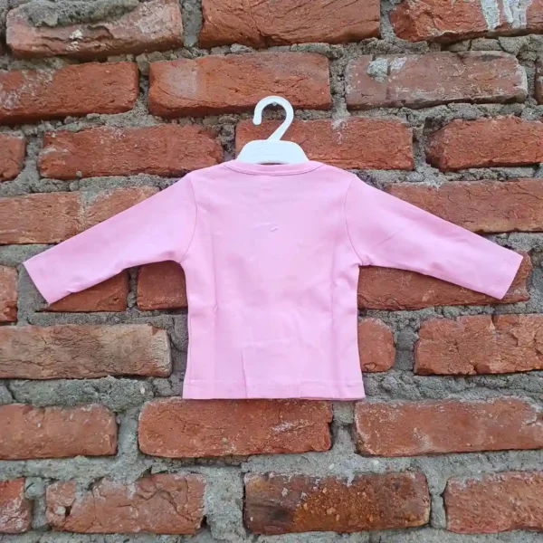 Pink Cotton Printed Full Sleeves Tshirt and Long Pyjama3