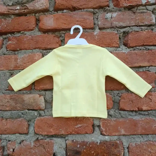 Yellow Cotton Printed Full Sleeves Tshirt and Long Pyjama3