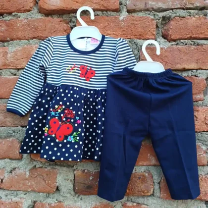navy-butterfly-embroidered-white-lining-printed-frock-and-plain-pyjama