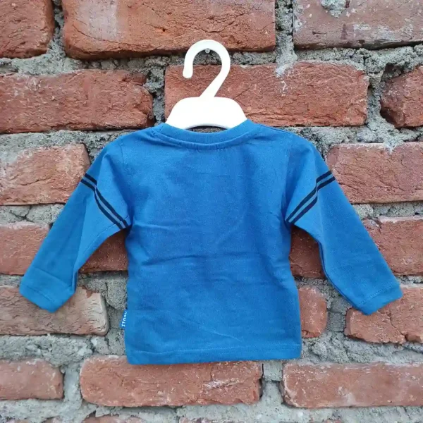 Full Sleeve Blue Shade Printed Shirt With Sulphar Color Pyjama