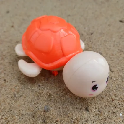 Baby Turtle Unbreakable Plastic Toy Orange