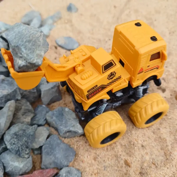 Push and Go Construction Excavator Unbreakable Plastic Toy2