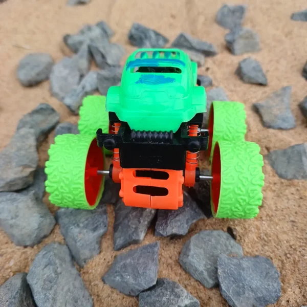 Push and Go Monster Truck Unbreakable Plastic Toy Green2