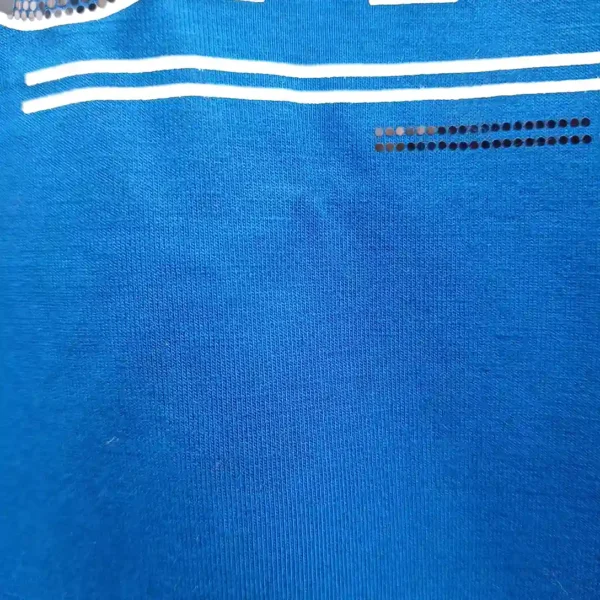 Cool Blue Cotton T-Shirt White Half Pant3