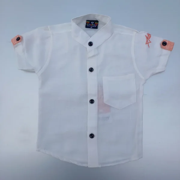 Cotton Half Shirt with Orange Shade Jacket and Pant3